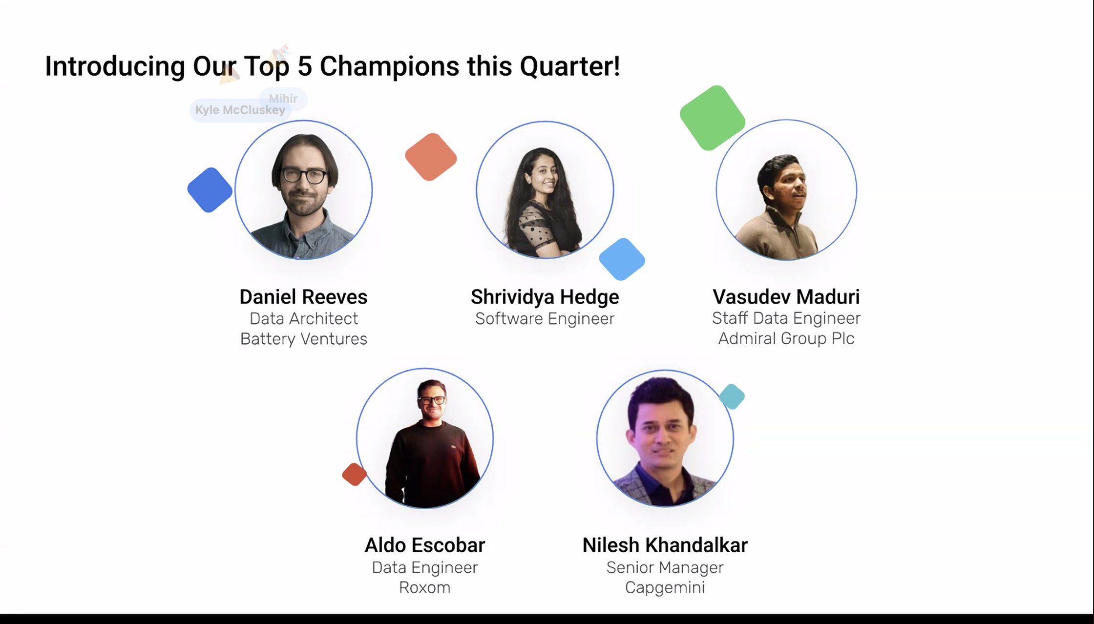 Apache Airflow community champion recognitions